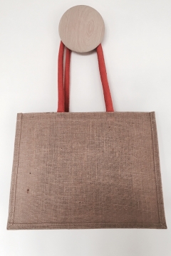 Galleri Jute - jute bag with gusset and round handles 2 Profilbureauet